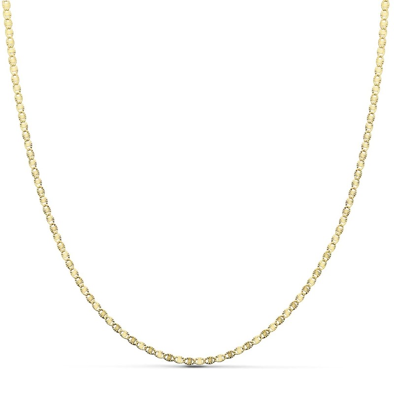Cadena Oro Amarillo Maciza Diamantada 2 Mm 50Cm oro 18k