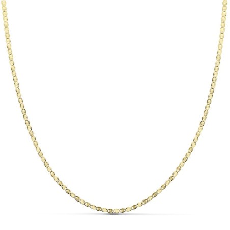 Cadena Oro Amarillo Maciza Diamantada 2 Mm 50Cm oro 18k