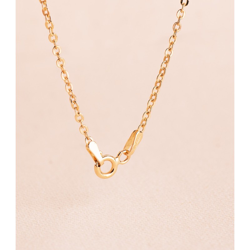 Cadena Oro Amarillo Hueca Forzada. Ancho: 1,2 Mm. Largo: 50 Cm oro 18k