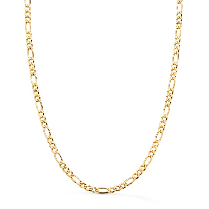 Cadena Oro Amarillo Hueca Eslabon Tipo Cartier Ancho 4 Mm Largo 60Cm oro 18k