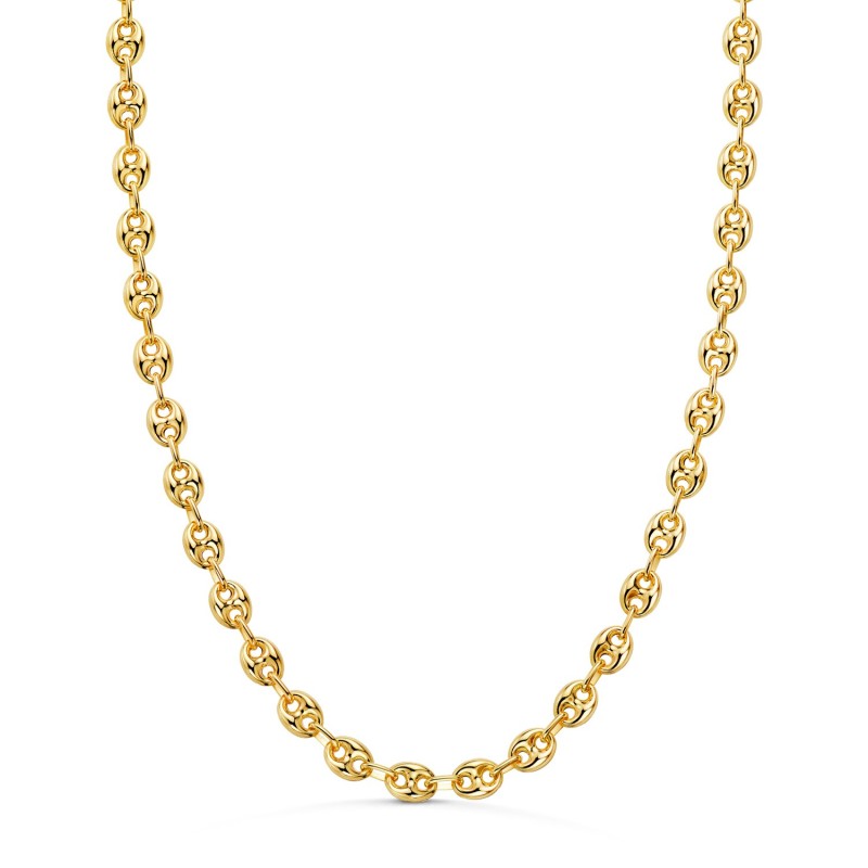 Cadena Oro Amarillo Calabrote Hueca Ancho: 8X6Mm. Largo: 60Cm oro 18k