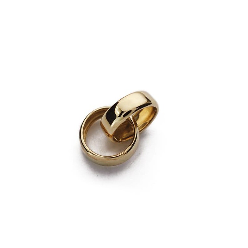 Colgante Oro Amarillo Alianzas 8 Mm Diametro. oro 18k