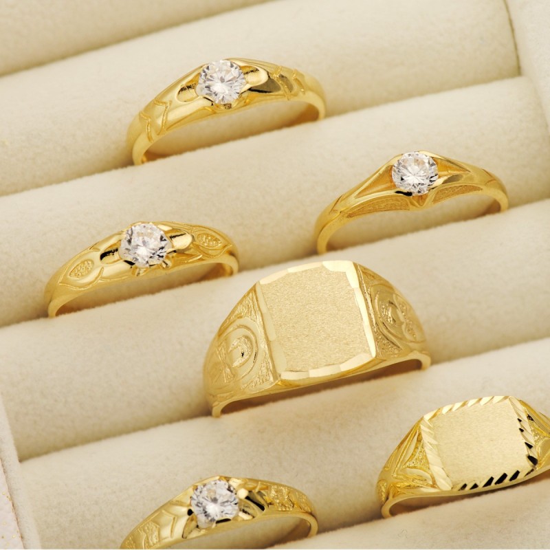 Sello Oro Amarillo Cadete Macizo Y Tallado. Zona Grabado: 10X9 mm oro 18k
