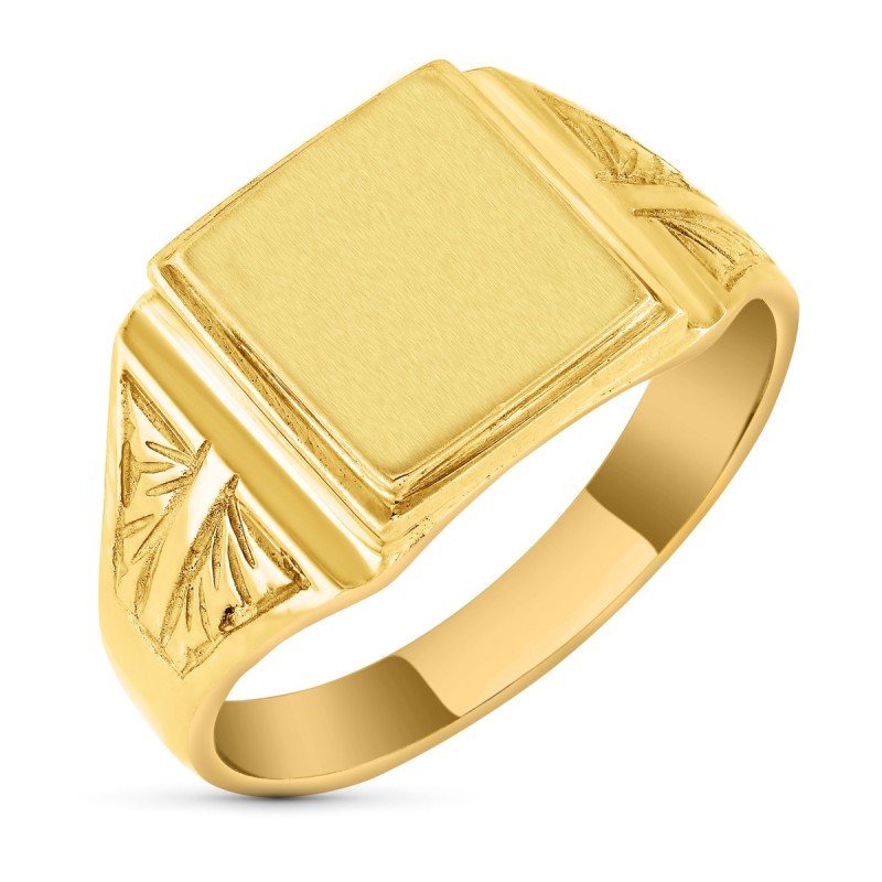 Sello Oro Amarillo Macizo Cadete oro 18k