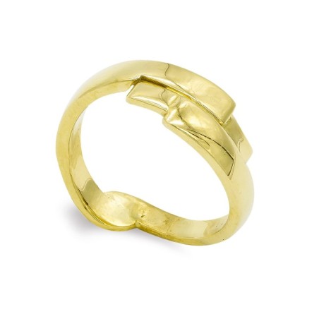 Sortija Oro Amarillo Maciza Brillo. Ancho: 7,5mm oro 18k