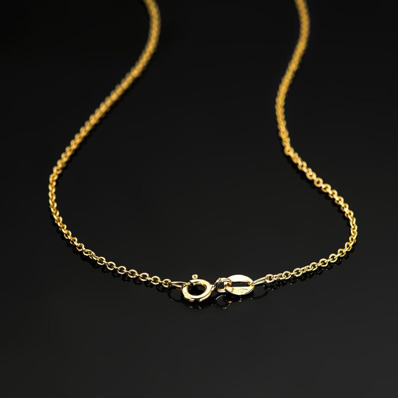 Cadena Oro Amarillo Rolo Maciza Ancho: 1.5Mm Largo: 50Cm oro 18k