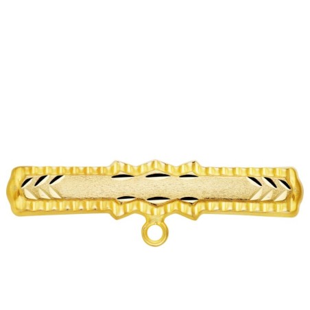 Alfiler Oro Amarillo Tallado 30X6 Mm oro 18k