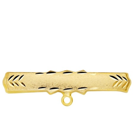 Alfiler Oro Amarillo Tallado 30X6 Mm oro 18k