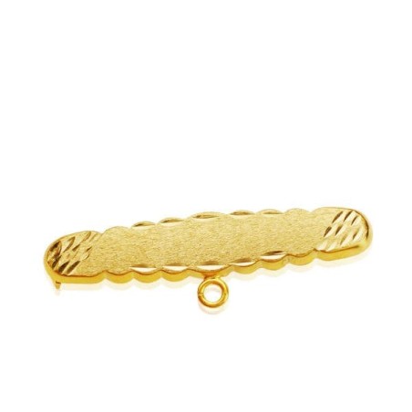Alfiler Oro Amarillo Tallado 30X6 Mm oro 18k
