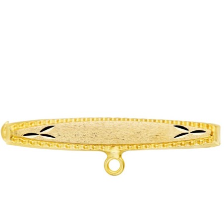 Alfiler Oro Amarillo Tallado 30X5 Mm oro 18k