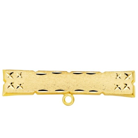 Alfiler Oro Amarillo Tallado 30X6 Mm oro 18k