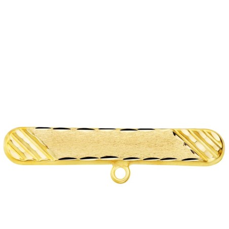 Alfiler Oro Amarillo Tallado 30X5 Mm oro 18k