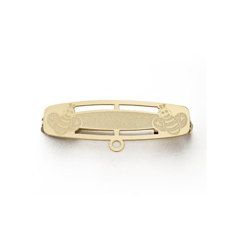 Alfiler Bebe Oro Amarillo Abejas 28X8 Mm oro 18k