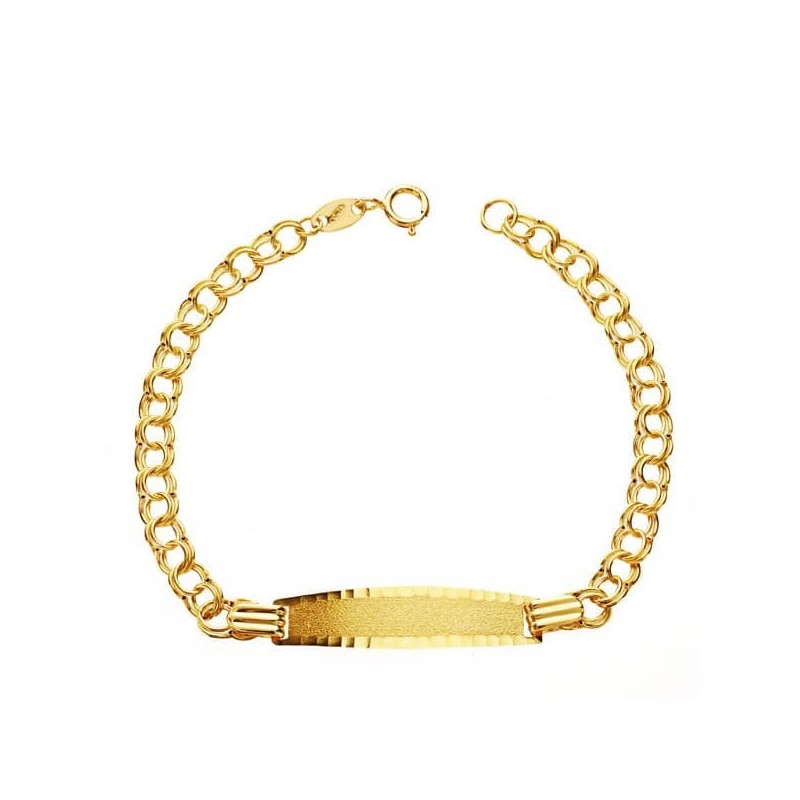 Pulsera Oro Amarillo Esclava Hungara 13Cm oro 18k