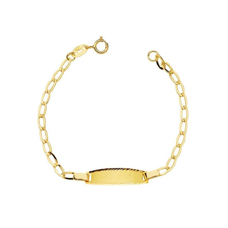 Pulsera Esclava Oro Amarillo Hueca Bilbao 14.5 Cm oro 18k