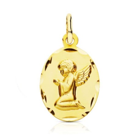 Medalla Oro Amarillo Angel 19X12 Mm oro 18k