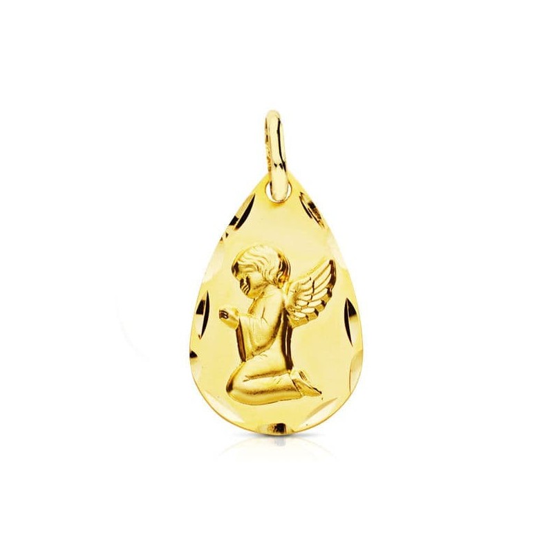 Medalla Oro Amarillo Angel 19X11 Mm oro 18k