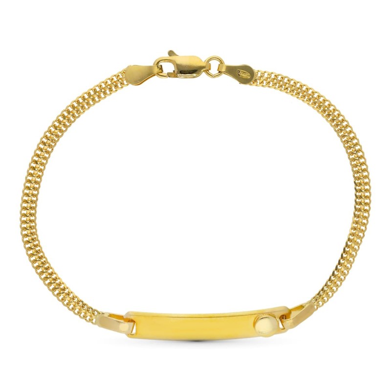 Esclava Oro Bicolor 17Cm oro 18k