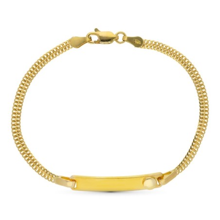 Esclava Oro Bicolor 17Cm oro 18k
