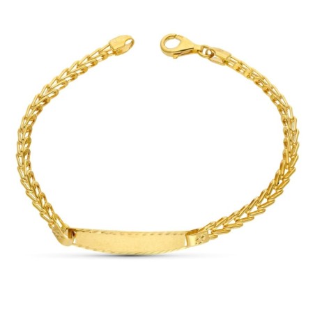 Esclava Oro Amarillo Espiga 18Cm oro 18k