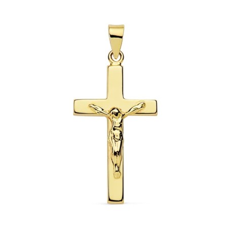Cruz Oro Amarillo Cristo. 23X12 Mm oro 18k
