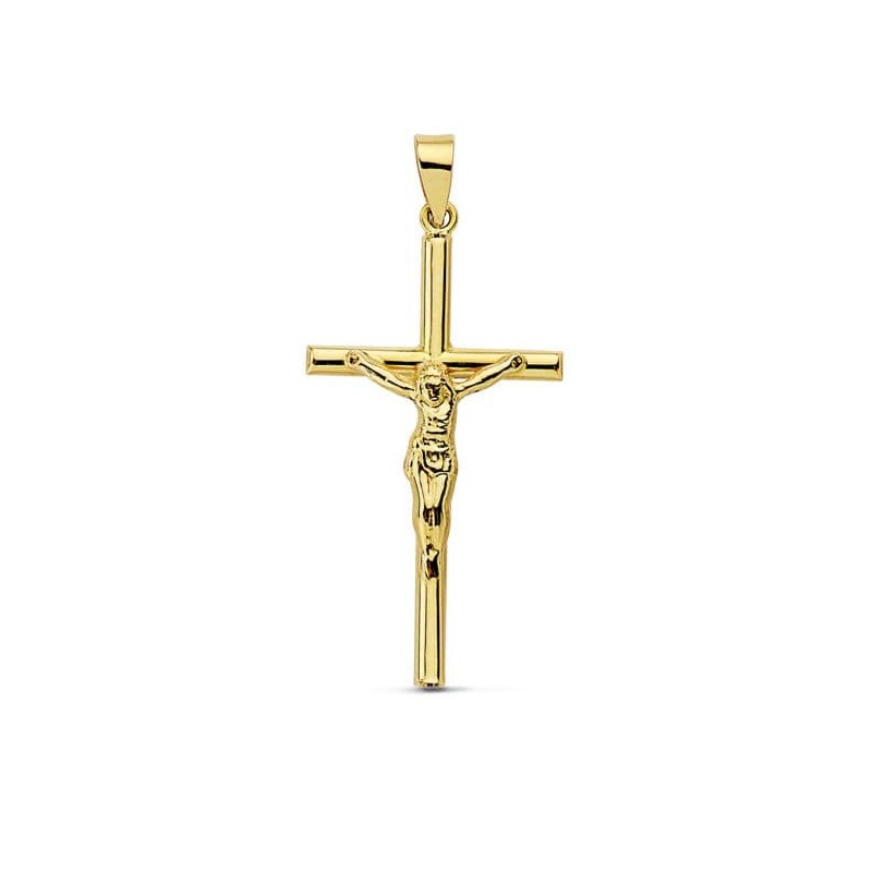 Cruz Oro Amarillo Con Cristo Hueca 32X16 Mm oro 18k