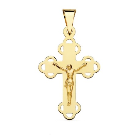Cruz Oro Amarillo Con Cristo 34X22 Mm oro 18k