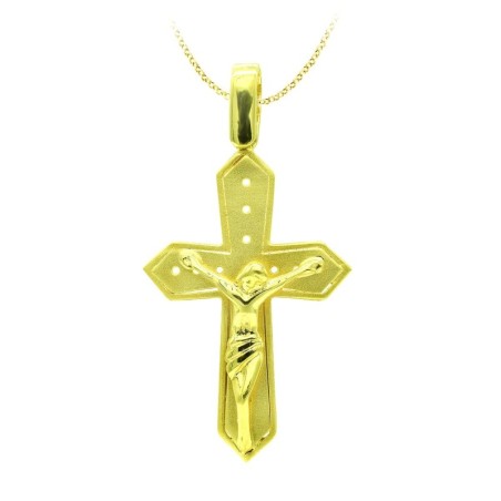 Cruz Oro Amarillo Con Cristo 30X19 Mm oro 18k