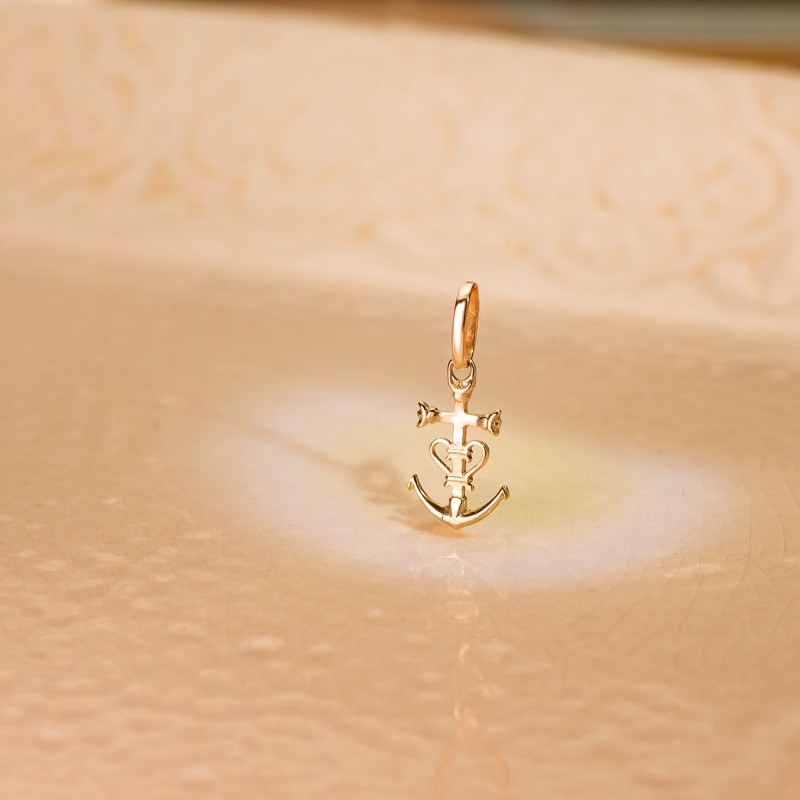 Colgante Cruz De La Camarga Oro Amarillo. 16 X 10 Mm oro 18k