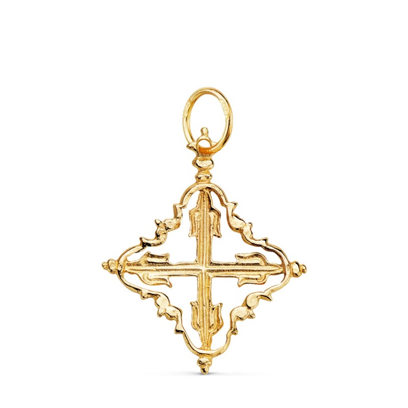 Colgante Oro Amarillo Cruz Mallorquina 26 X 22 Mm oro 18k