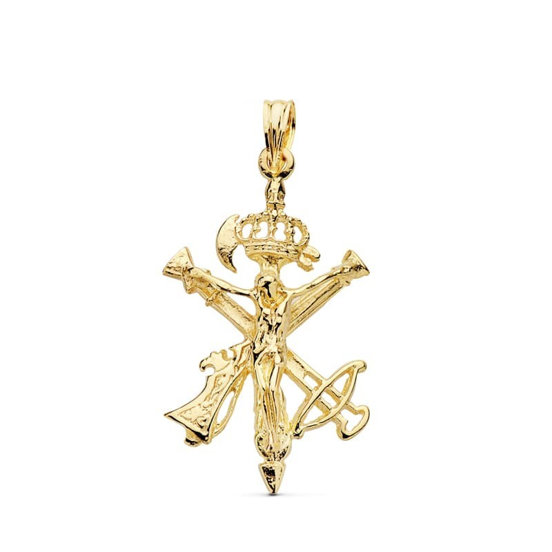 Colgante Cruz Cristo Legion Oro Amarillo 31X20 Mm oro 18k