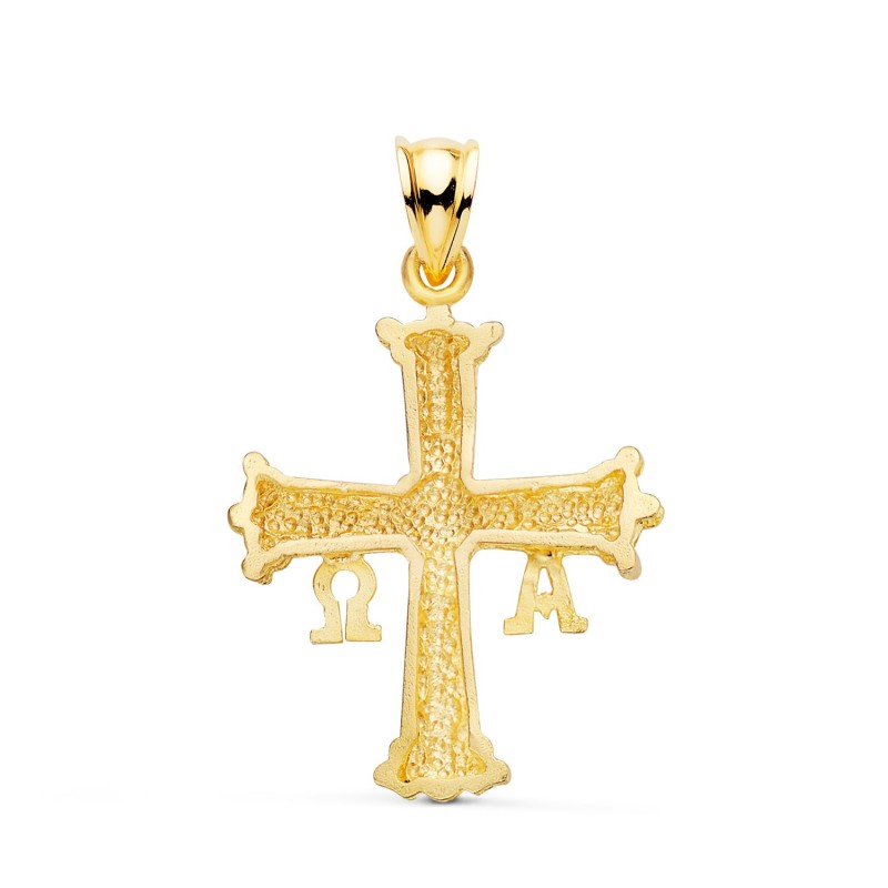 Cruz De Covadonga Oro Amarillo Tallada 33 X 25 Mm oro 18k