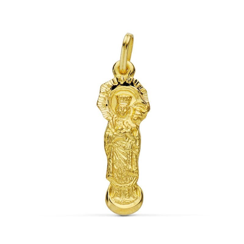 Medalla Silueta Oro Amarillo Virgen De La Almudena 28X9 Mm oro 18k