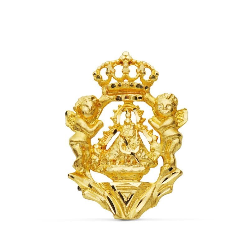 Medalla Oro Amarillo Virgen De La Cabeza Escudo 27X20 Mm oro 18k