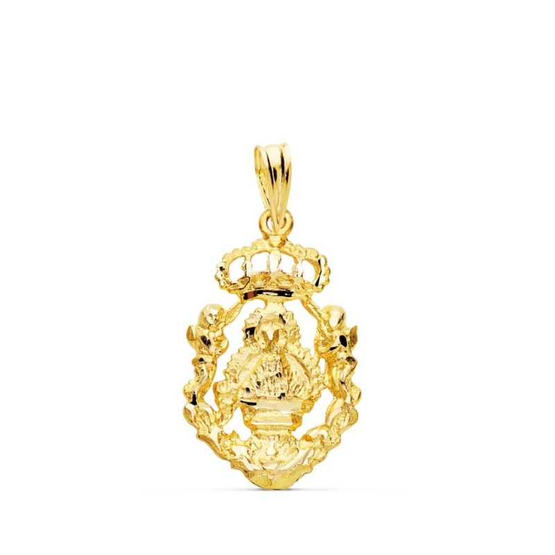 Medalla Oro Amarillo Virgen De La Cabeza Escudo 21X13 Mm oro 18k