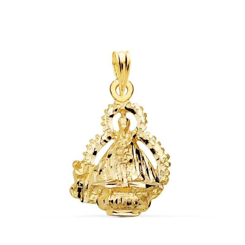 Medalla Oro Amarillo Virgen De La Cabeza Escudo 22X15 Mm oro 18k