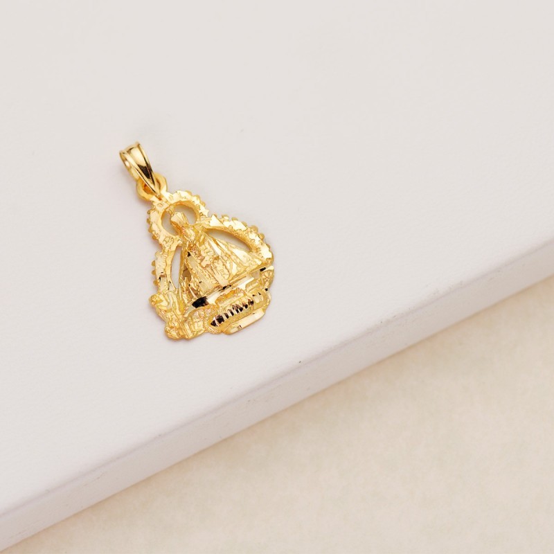 Medalla Oro Amarillo Virgen De La Cabeza Escudo 22X15 Mm oro 18k