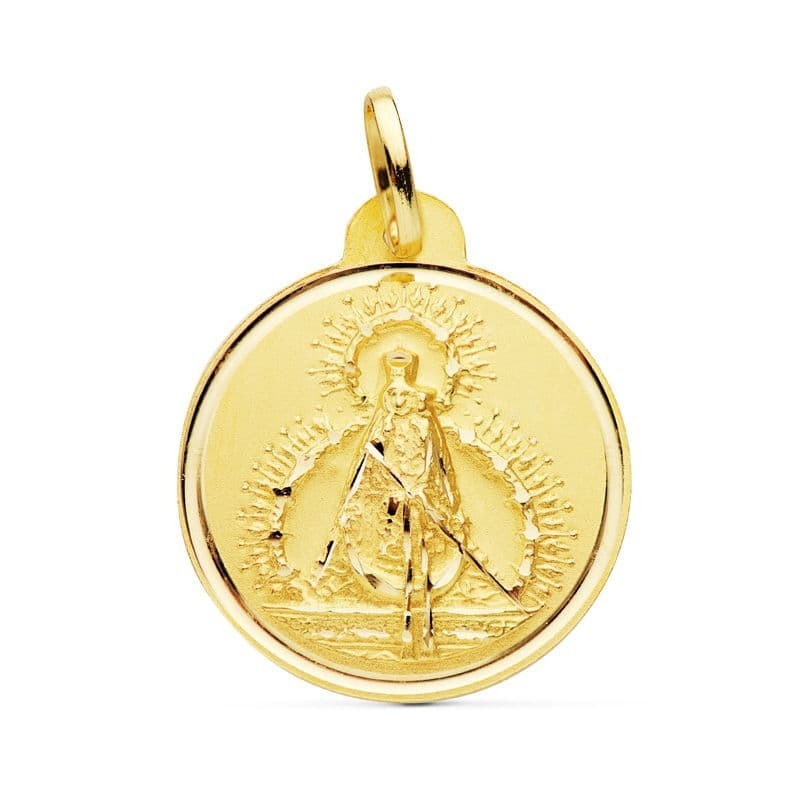 Medalla Oro Amarillo Virgen De La Cabeza 22 Mm oro 18k