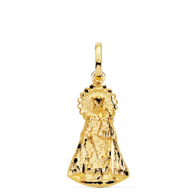 Medalla Silueta Virgen Oro Amarillo De Los Desamparados 23X13 Mm oro 18k