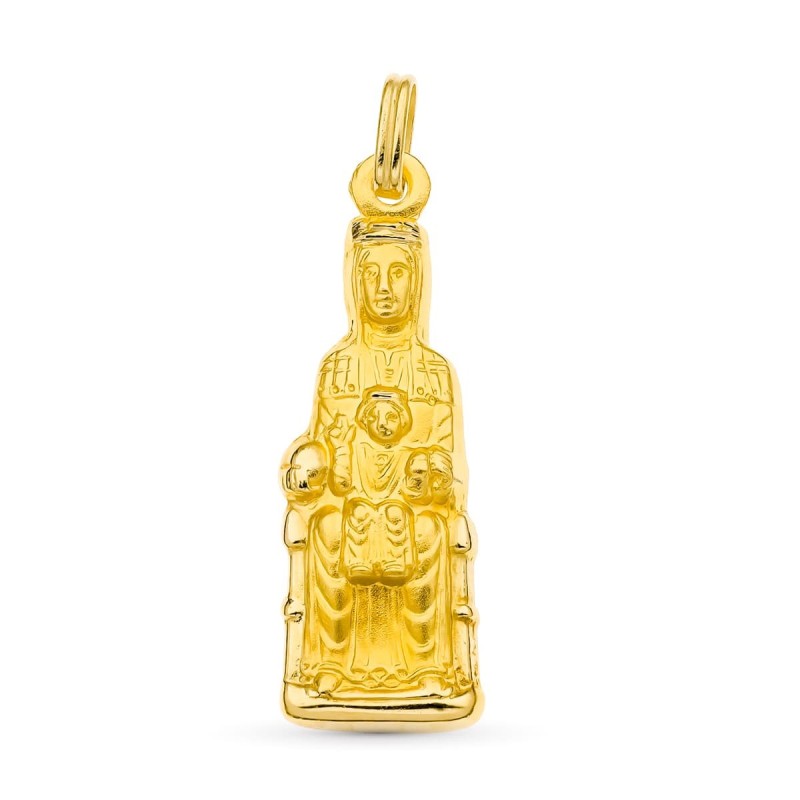 Medalla Silueta Oro Amarillo Virgen De Monserrat 34X11 Mm oro 18k