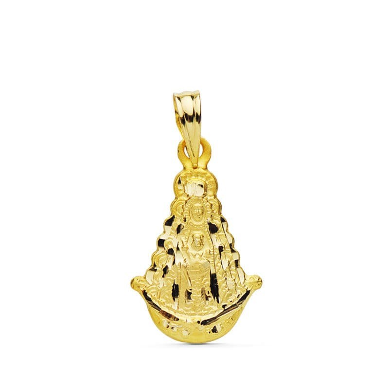 Medalla Oro Amarillo Virgen Del Rocio Silueta 20X15 Mm oro 18k