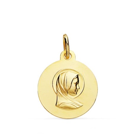 Medalla Oro Amarillo Maria Francesa 16Mm oro 18k