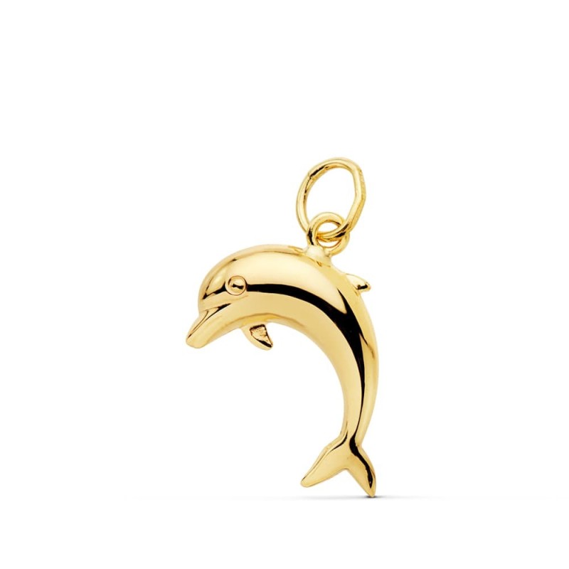 Colgante Oro Amarillo Delfin Liso 17X12 Mm oro 18k