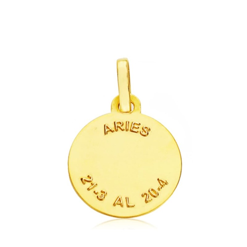 Horoscopo Oro Amarillo Aries 13 Mm oro 18k