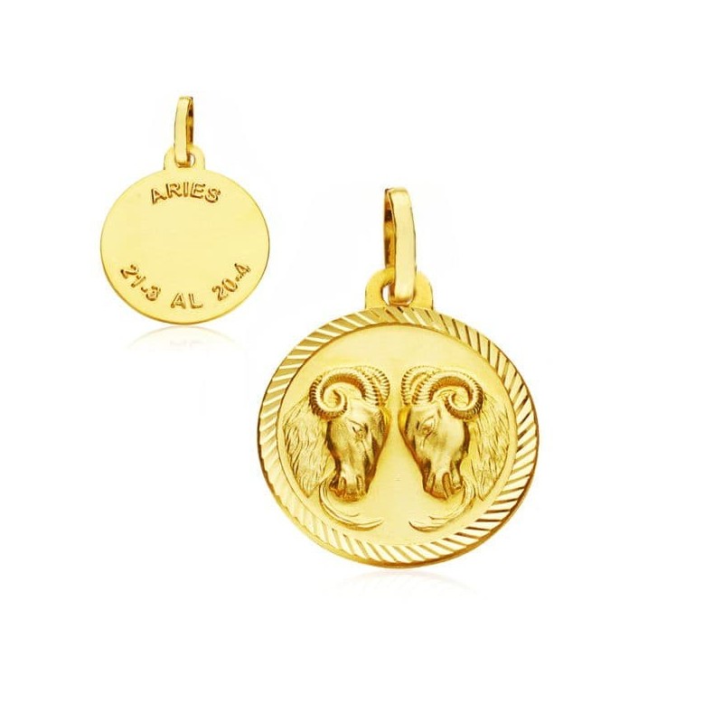 Horoscopo Oro Amarillo Aries 20 Mm oro 18k