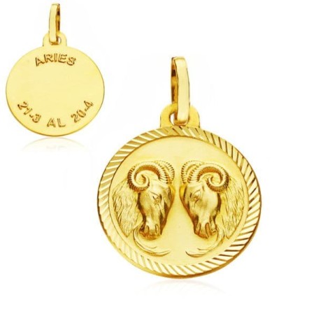Horoscopo Oro Amarillo Aries 20 Mm oro 18k