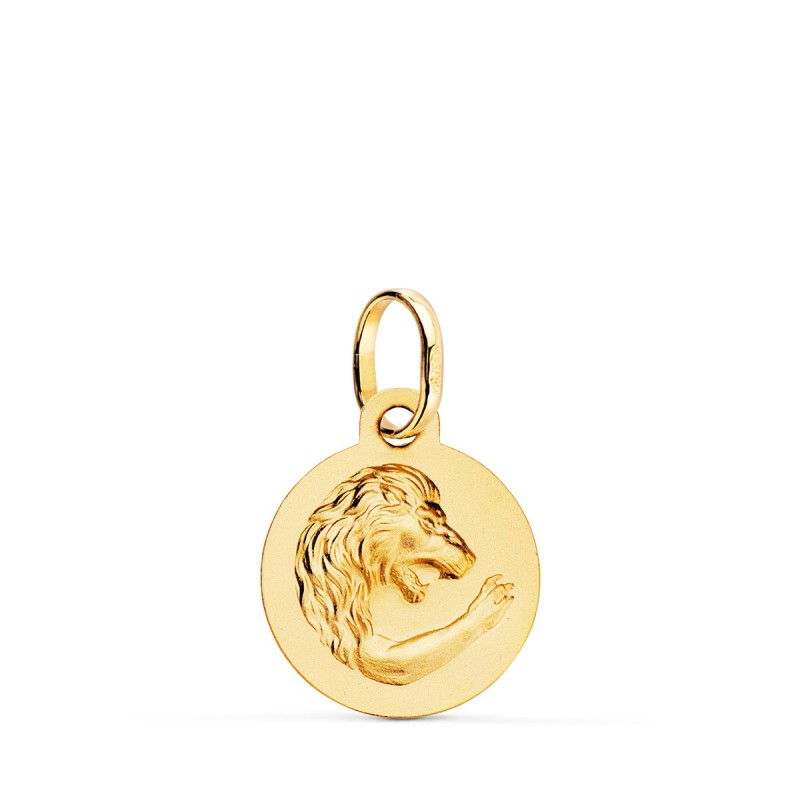 Medalla Oro Amarillo Horoscopo Oro Amarillo Oro Amarillo Leo Matizada 13 Mm oro 18k