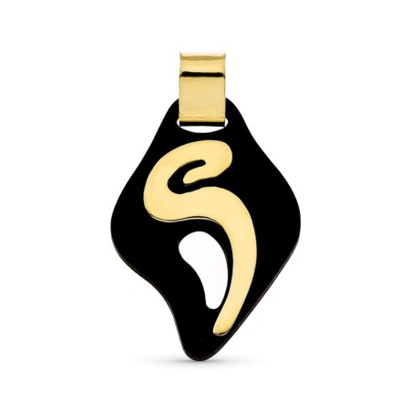 Colgante Oro Amarillo Y Ebano oro 18k