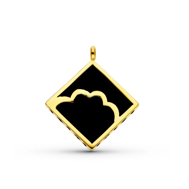 Colgante Oro Amarillo Ebano Nube oro 18k