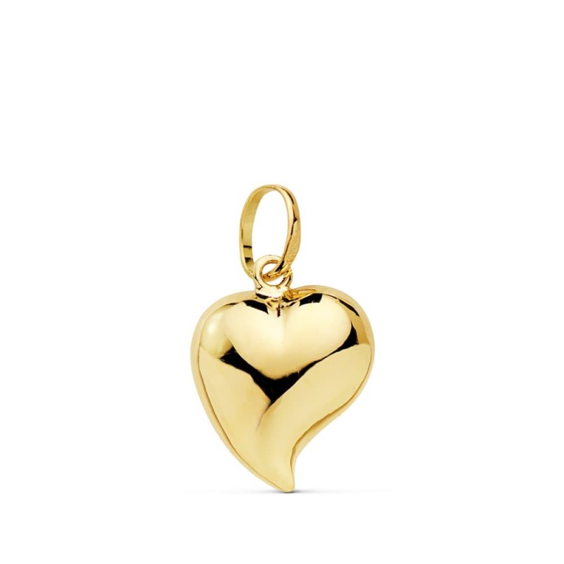 Colgante Oro Amarillo Corazon Liso 13X12 Mm oro 18k